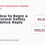 How to Begin a Formal Safety Notice Reply