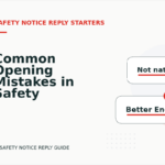 Common Opening Mistakes in Safety Notice Replys