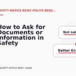 How to Ask for Documents or Information in Safety Notice Reply English