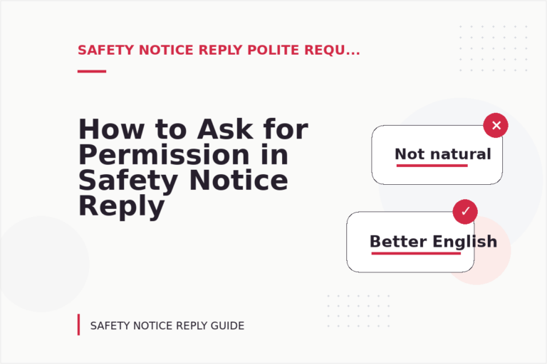 How to Ask for Permission in Safety Notice Reply English How to Ask for Permission in Safety Notice Reply English
