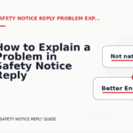 How to Explain a Problem in Safety Notice Reply English