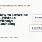 How to Describe a Mistake Without Sounding Rude in Safety Notice Reply English