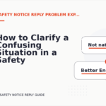 How to Clarify a Confusing Situation in a Safety Notice Reply