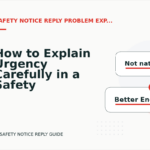 How to Explain Urgency Carefully in a Safety Notice Reply