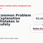 Common Problem Explanation Mistakes in Safety Notice Reply English