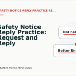 Safety Notice Reply Practice: Request and Reply Examples
